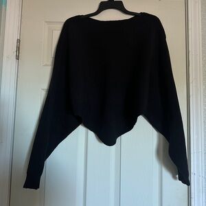 DAZY Long Sleeve Crisscrossed Open Back Sweater Top